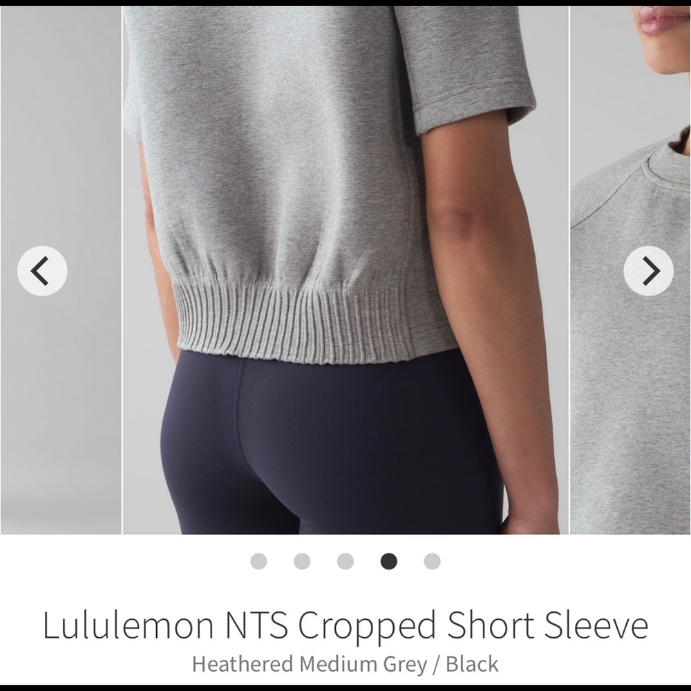 Lululemon NTS Cropped Short Sleeve